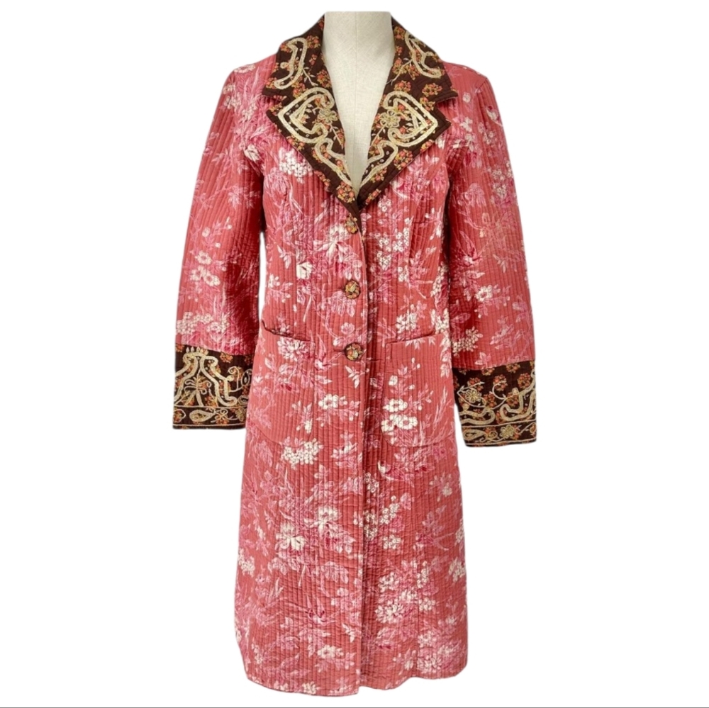 The J Peterman Company Quilted Boho Jacket Size S